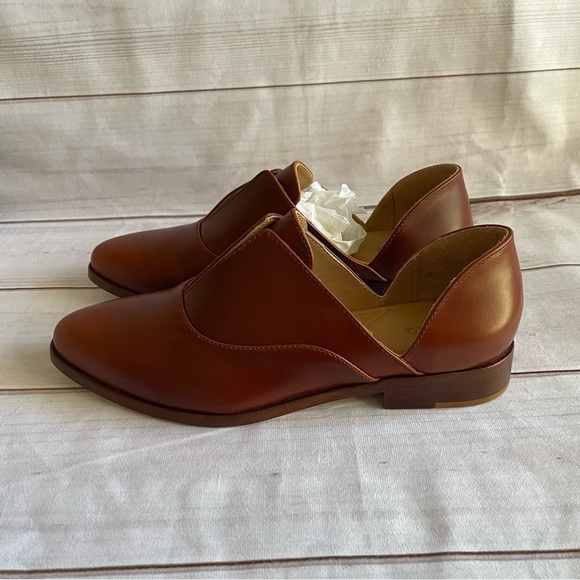 Nisolo Emma d'Orsay Oxford Loafers Shoes Women’s Size 9 Brandy Slip On - Picture 11 of 15